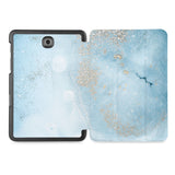 the whole printed area of Personalized Samsung Galaxy Tab Case with Marble Gold design