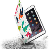 Drop protection from the personalized iPad folio case with Dinosaur design 