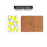 standard size of personalized RFID blocking passport travel wallet with Summer Market design