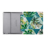 The whole view of Personalized Kindle Oasis Case with Tropical Leaves design