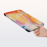a hand is holding the Personalized Samsung Galaxy Tab Case with Splash design