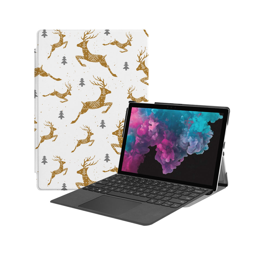 the Hero Image of Personalized Microsoft Surface Pro and Go Case with Christmas design