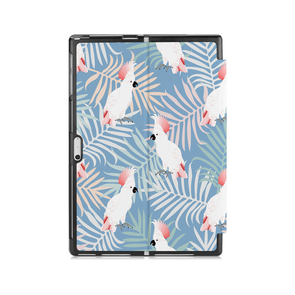the back side of Personalized Microsoft Surface Pro and Go Case with Bird design