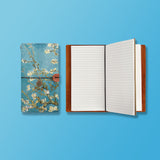 the front top view of midori style traveler's notebook with Oil Painting design