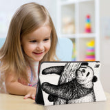 Enjoy the videos or books on a movie stand mode with the personalized iPad folio case with Cute Animal design