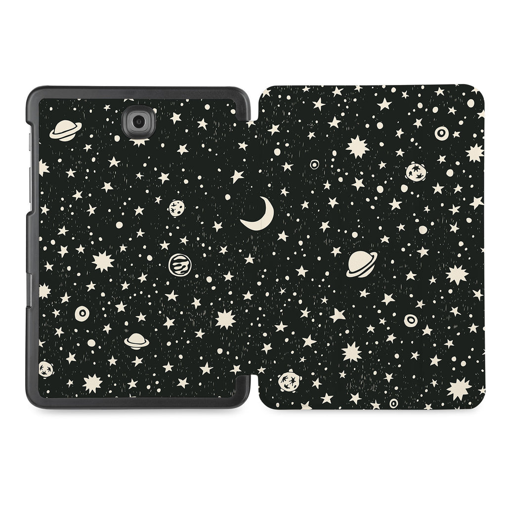 the whole printed area of Personalized Samsung Galaxy Tab Case with Space design