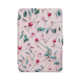 front view of personalized kindle paperwhite case with Flat Flower 2 design - swap