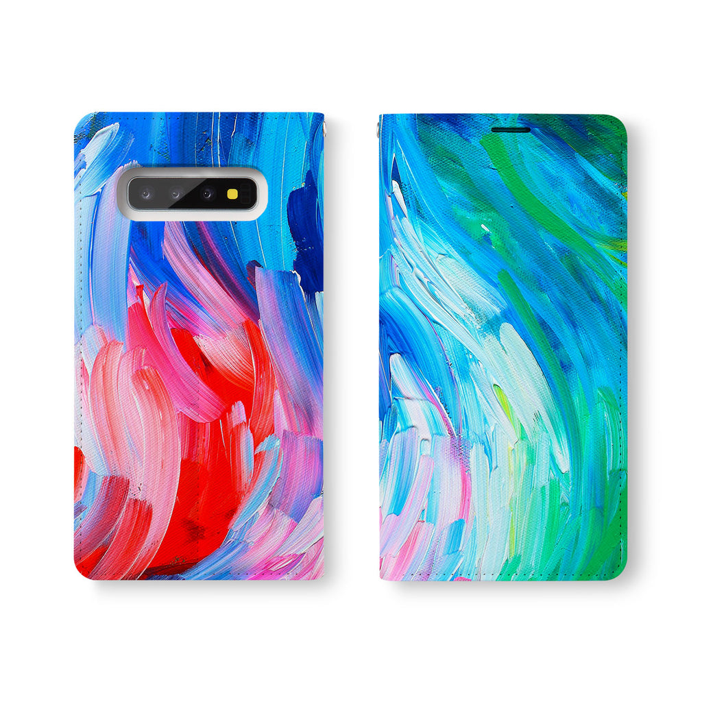 Personalized Samsung Galaxy Wallet Case with AbstractPainting desig marries a wallet with an Samsung case, combining two of your must-have items into one brilliant design Wallet Case. 