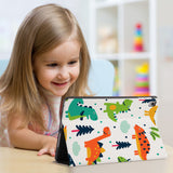 Enjoy the videos or books on a movie stand mode with the personalized iPad folio case with Dinosaur design