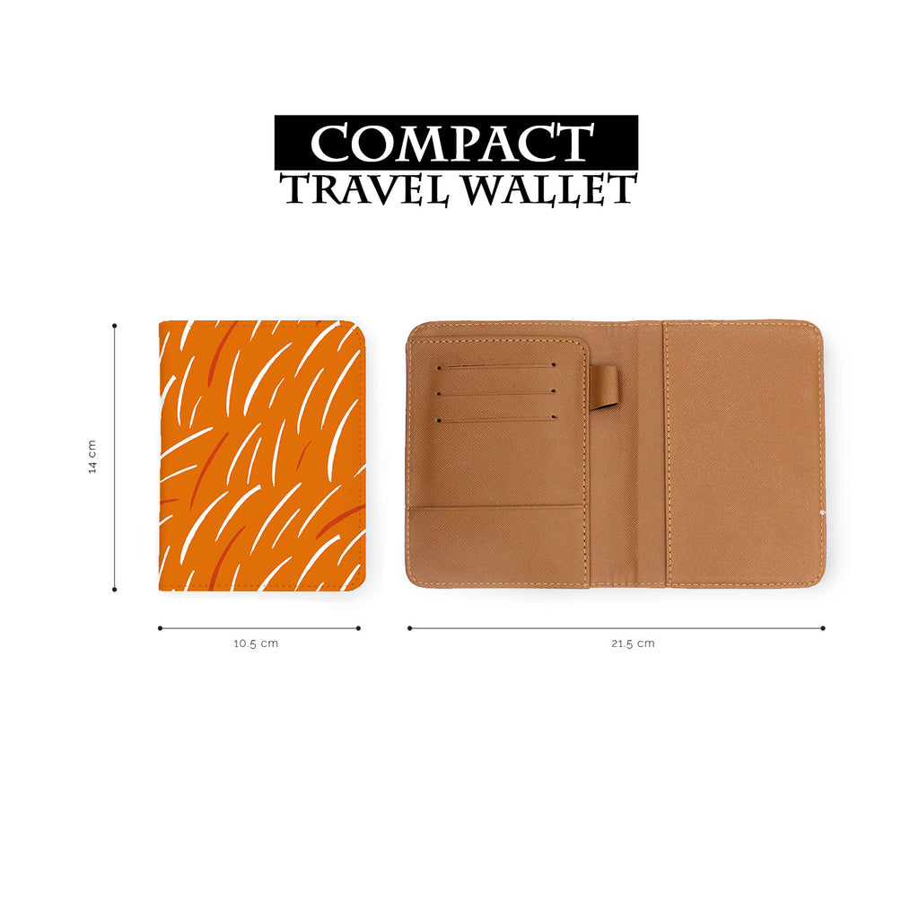 compact size of personalized RFID blocking passport travel wallet with Minimal Lines design
