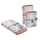 three size of midori style traveler's notebooks with Marble design