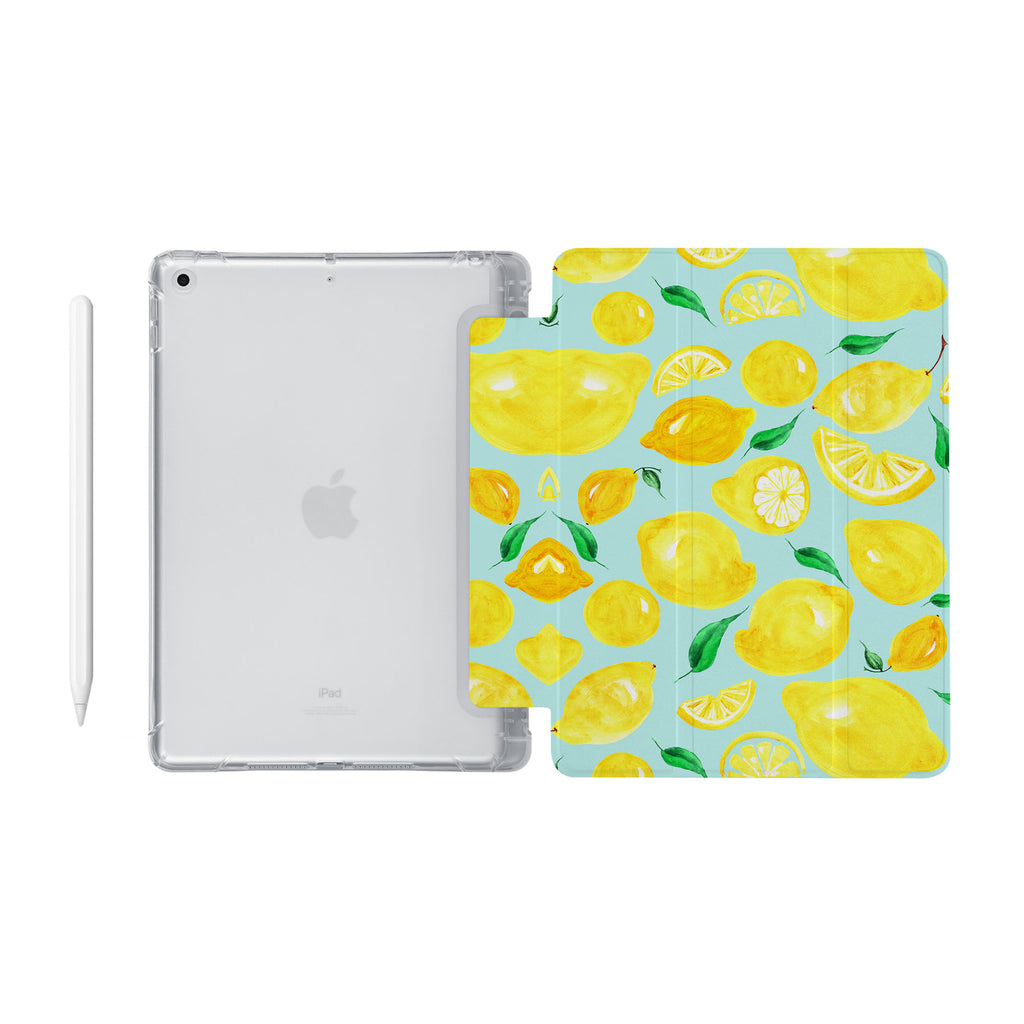 iPad SeeThru Casd with Fruit Design Fully compatible with the Apple Pencil