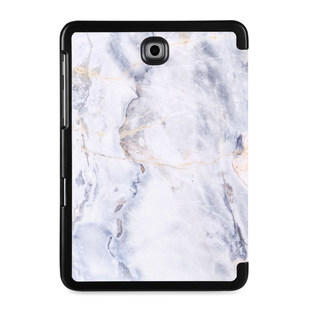 the back view of Personalized Samsung Galaxy Tab Case with Marble design