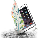 Drop protection from the personalized iPad folio case with Pink Flower design 