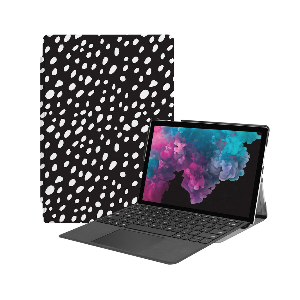 the Hero Image of Personalized Microsoft Surface Pro and Go Case with Polka Dot design