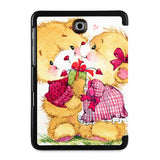 the back view of Personalized Samsung Galaxy Tab Case with Bear design