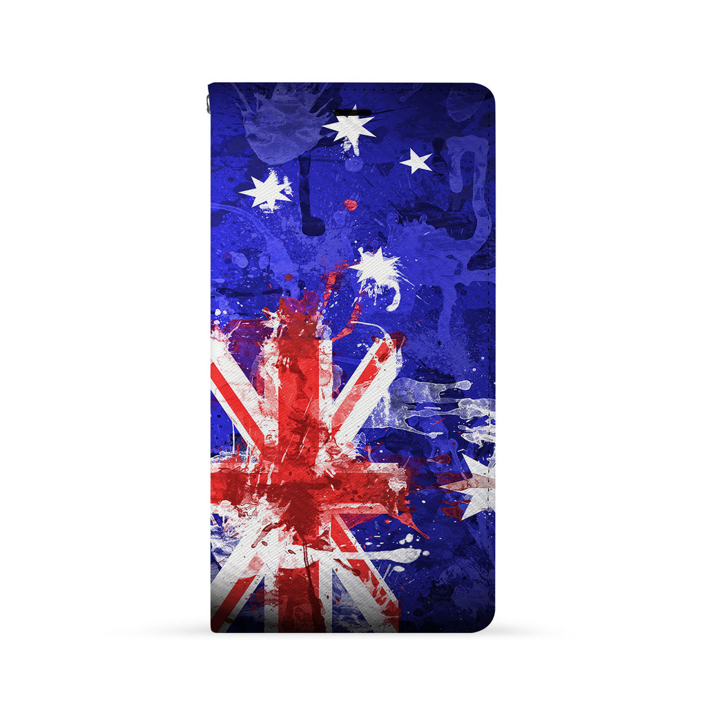 Front Side of Personalized iPhone Wallet Case with National Flag design