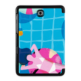 the back view of Personalized Samsung Galaxy Tab Case with Beach design