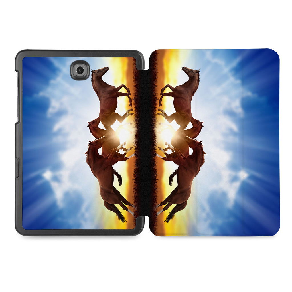 the whole printed area of Personalized Samsung Galaxy Tab Case with Horse design