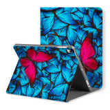 The back view of personalized iPad folio case with Butterfly design - swap
