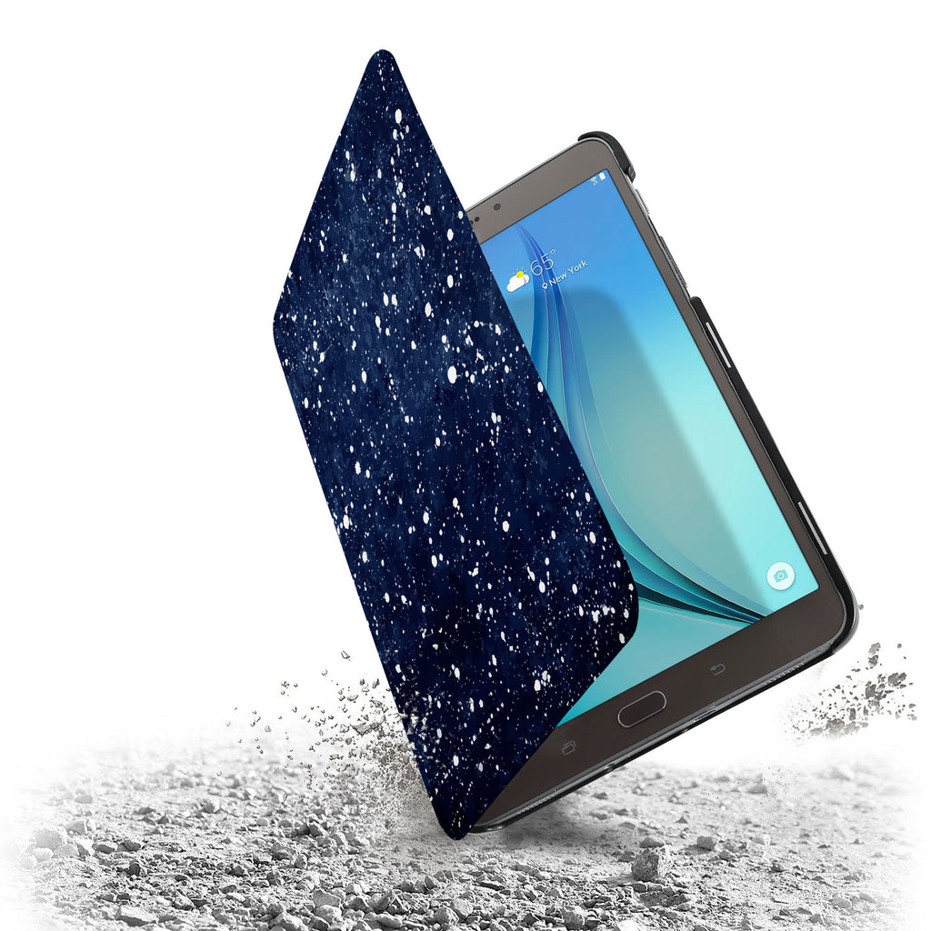 the drop protection feature of Personalized Samsung Galaxy Tab Case with Galaxy Universe design