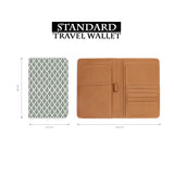 standard size of personalized RFID blocking passport travel wallet with Elegant Pattern design