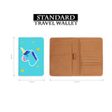 standard size of personalized RFID blocking passport travel wallet with Pop Art design
