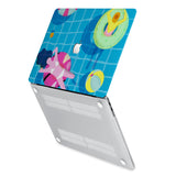 hardshell case with Beach design has rubberized feet that keeps your MacBook from sliding on smooth surfaces
