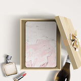 Personalized Samsung Galaxy Tab Case with Pink Marble design in a gift box