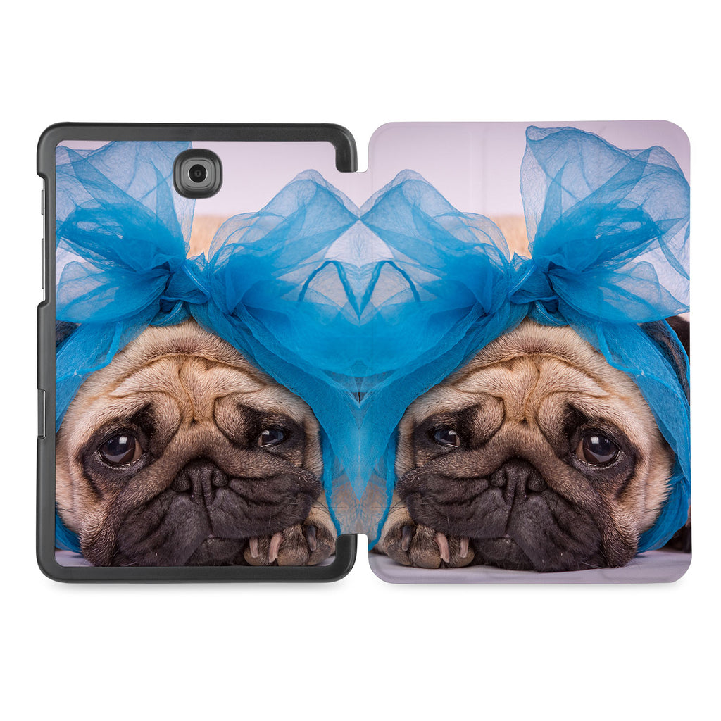 the whole printed area of Personalized Samsung Galaxy Tab Case with Dog design