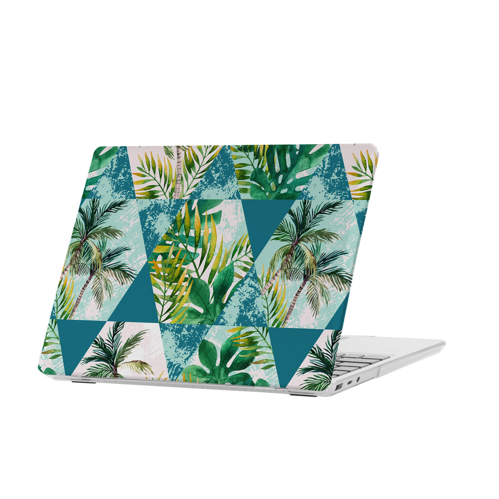 personalized microsoft laptop case features a lightweight two-piece design and Tropical Leaves print