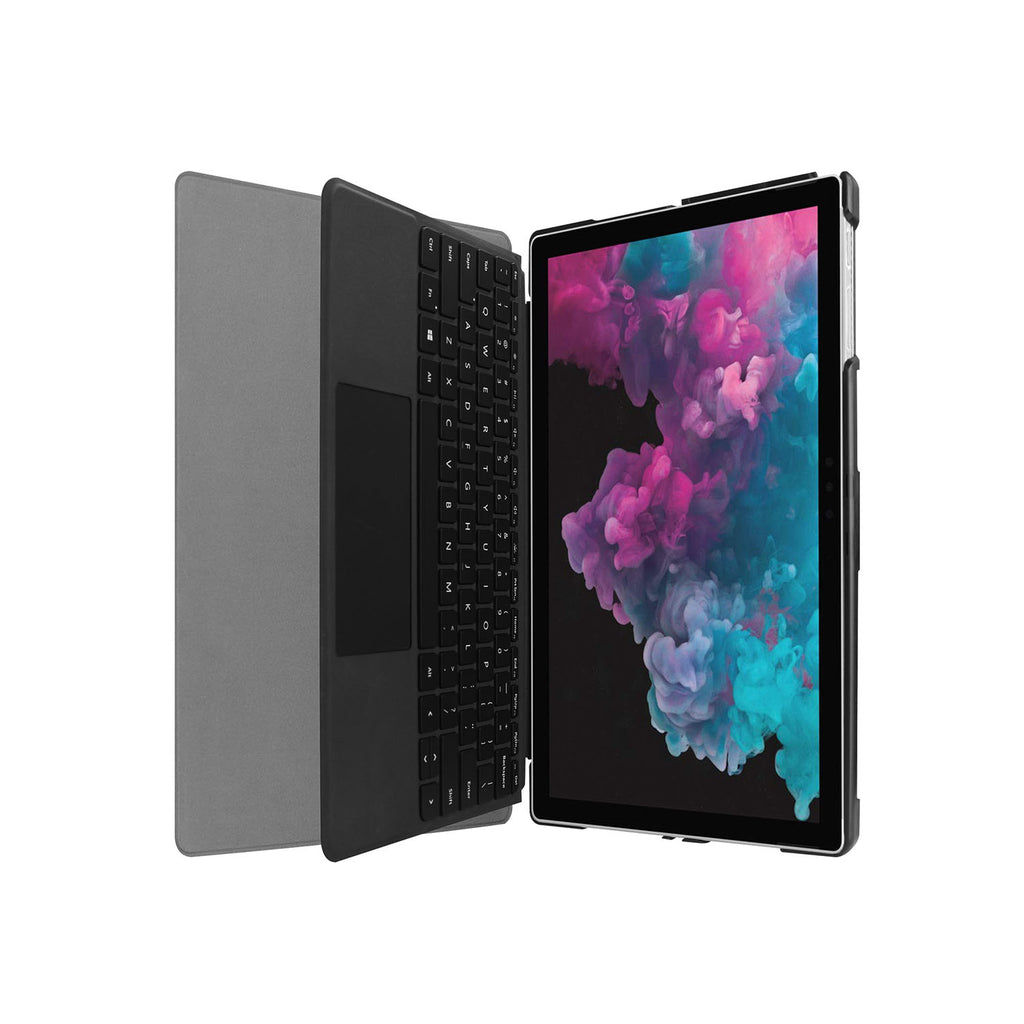 Personalized Microsoft Surface Pro and Go Case and keyboard with Flat Flower design