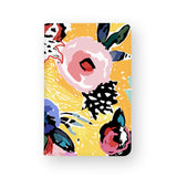 front view of personalized RFID blocking passport travel wallet with Florart design