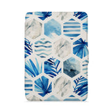 front view of personalized kindle paperwhite case with Geometric Flower design - swap