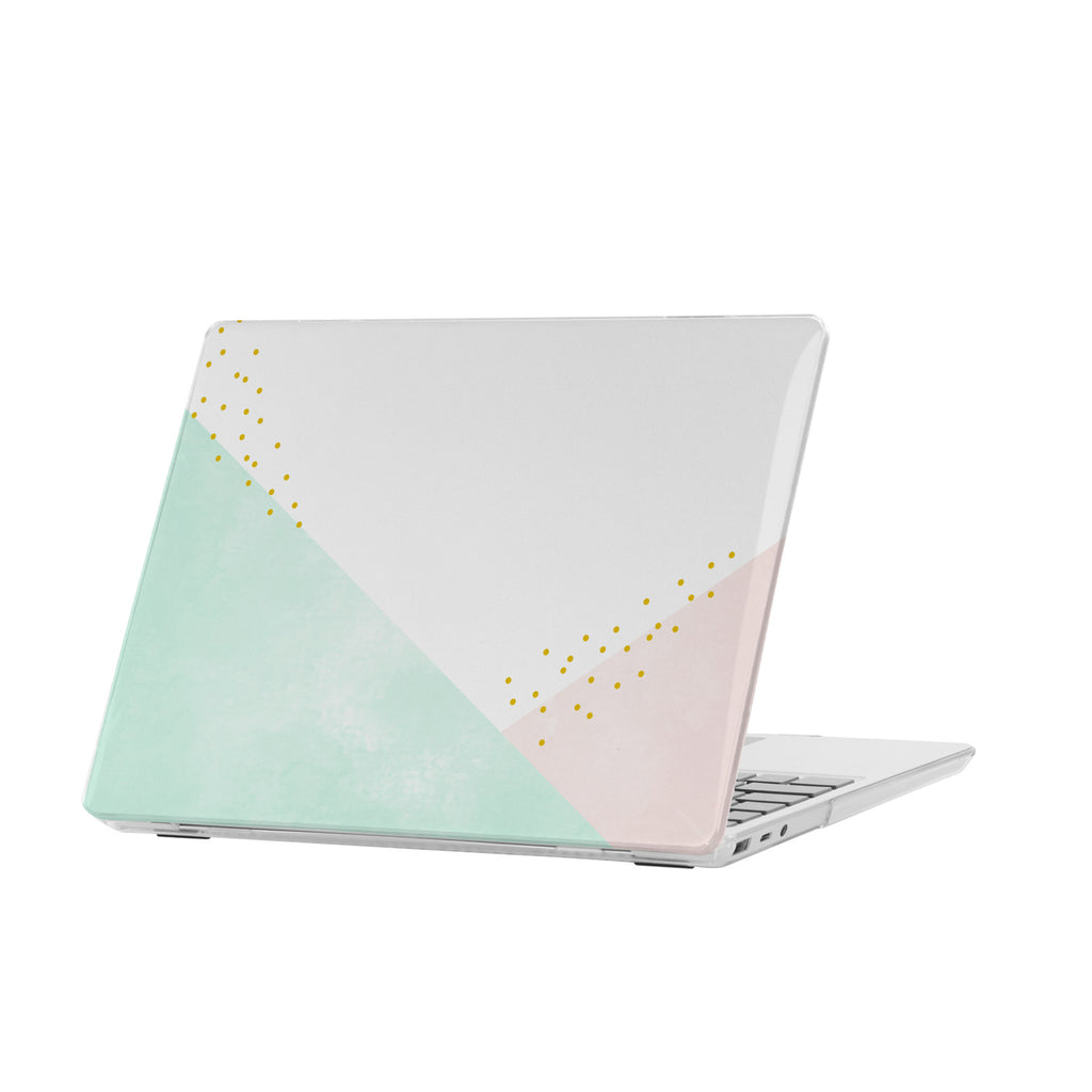 personalized microsoft laptop case features a lightweight two-piece design and Simple Scandi Luxe print