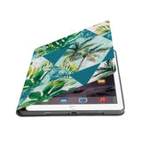 Auto wake and sleep function of the personalized iPad folio case with Tropical Leaves design 