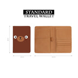 standard size of personalized RFID blocking passport travel wallet with Animal design