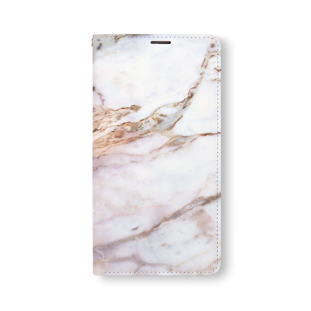 Front Side of Personalized Samsung Galaxy Wallet Case with Marble2 design