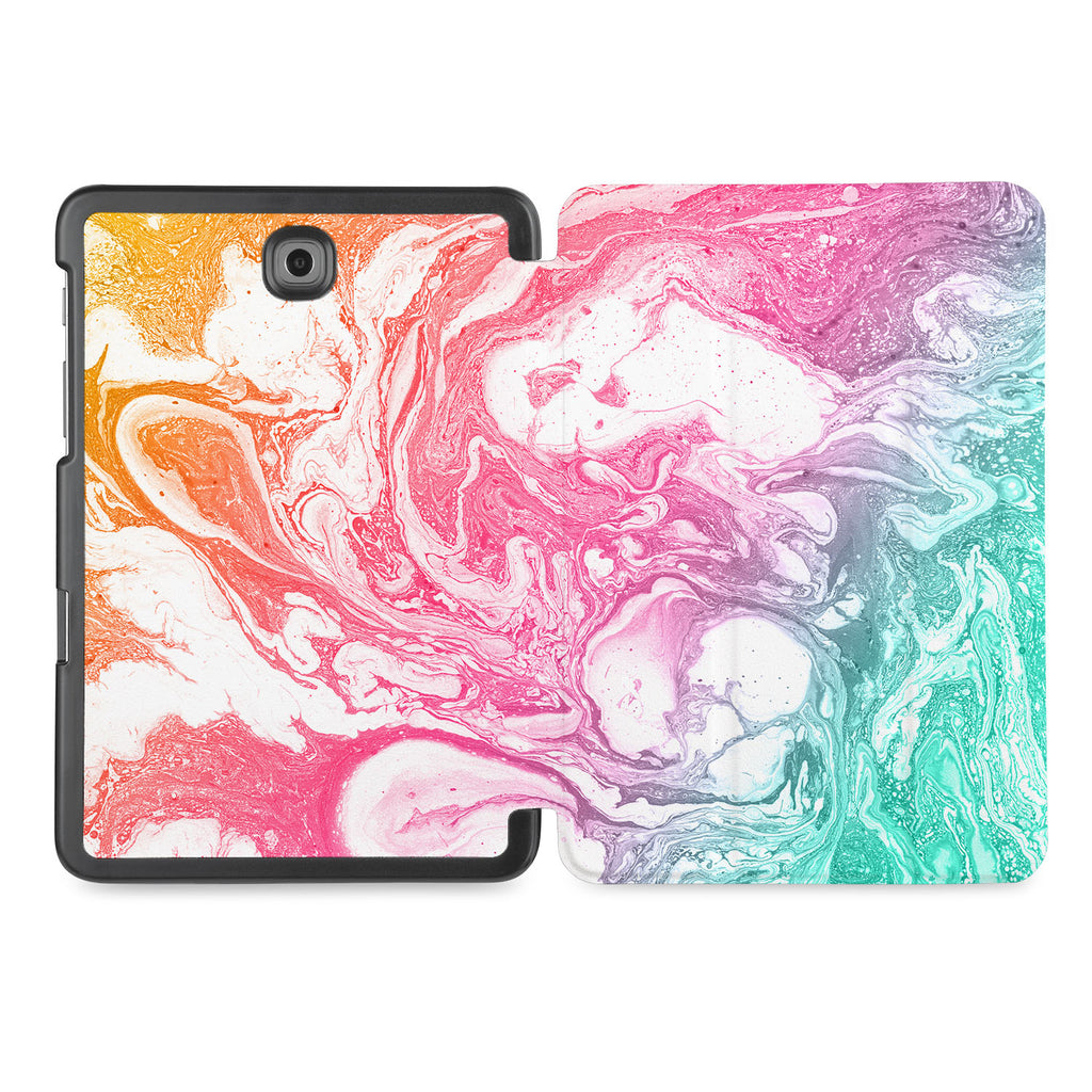 the whole printed area of Personalized Samsung Galaxy Tab Case with Abstract Oil Painting design