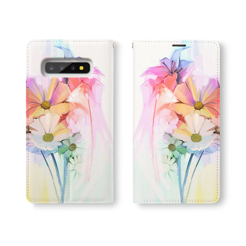 Personalized Samsung Galaxy Wallet Case with WatercolorFlower2 desig marries a wallet with an Samsung case, combining two of your must-have items into one brilliant design Wallet Case. 