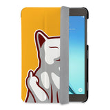auto on off function of Personalized Samsung Galaxy Tab Case with Cat Fun design - swap