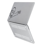 hardshell case with Animated Comedy design has rubberized feet that keeps your MacBook from sliding on smooth surfaces