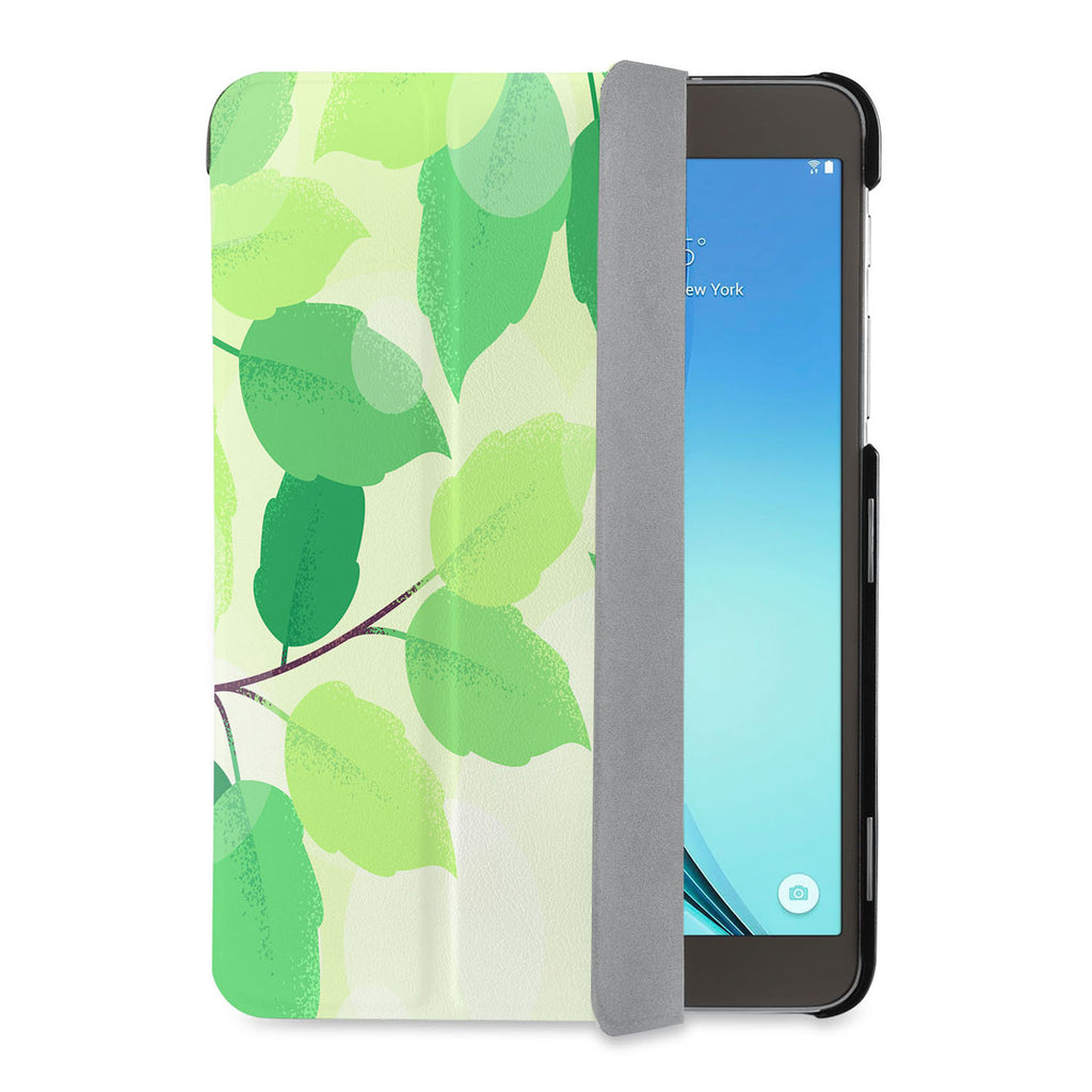 auto on off function of Personalized Samsung Galaxy Tab Case with Leaves design - swap