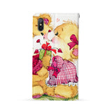 Back Side of Personalized iPhone Wallet Case with Cute Bear design - swap