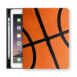 frontview of personalized iPad folio case with Sport design