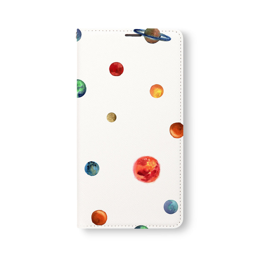 Front Side of Personalized Samsung Galaxy Wallet Case with Galaxy1 design