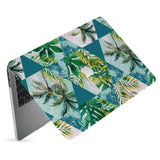 hardshell case with Tropical Leaves design has matte finish resists scratches