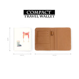 compact size of personalized RFID blocking passport travel wallet with Cold Weather Comforts 1 design