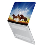 hardshell case with Horse design has rubberized feet that keeps your MacBook from sliding on smooth surfaces