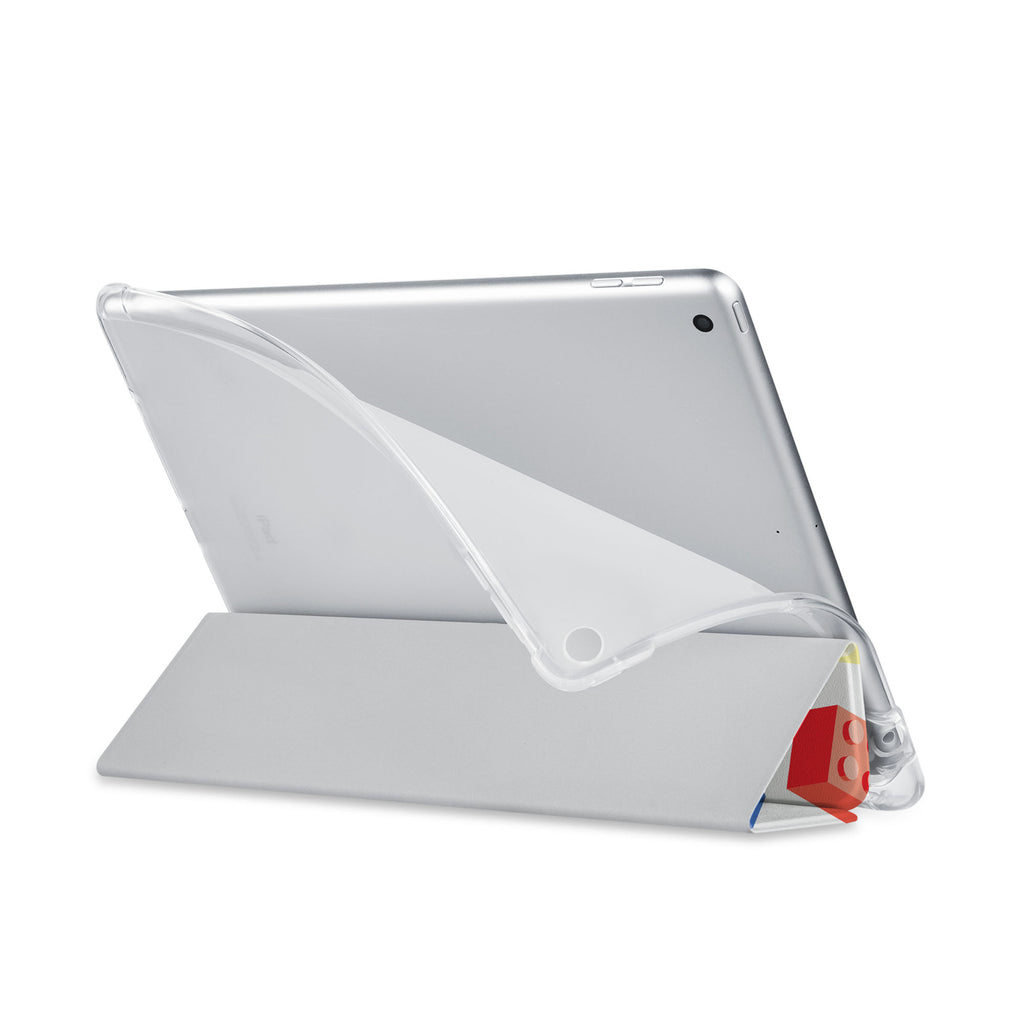 Balance iPad SeeThru Casd with Retro Game Design has a soft edge-to-edge liner that guards your iPad against scratches.